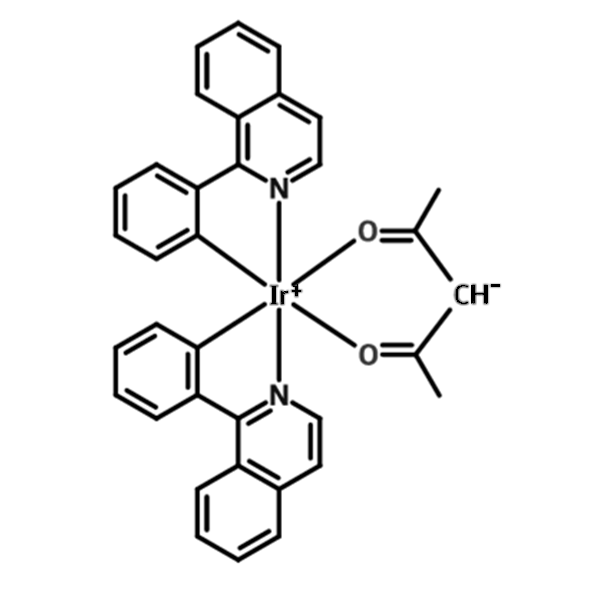 Chemical structure of tiopc ir(piq)2(acac)