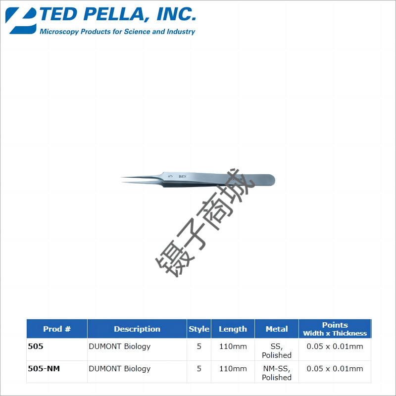 ted pella镊子505
