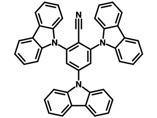 Chemical structure of 3CzBN