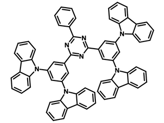 Chemical structure of DDCzTRZ