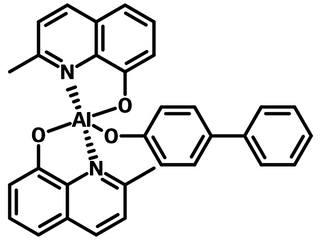 Chemical structure of BAlq