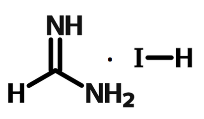 Chemical structure of formamidinium iodide