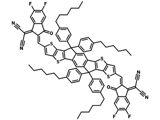 Chemical structure of ITIC-4F