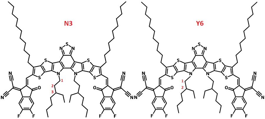 difference between N3 and Y6 in structure