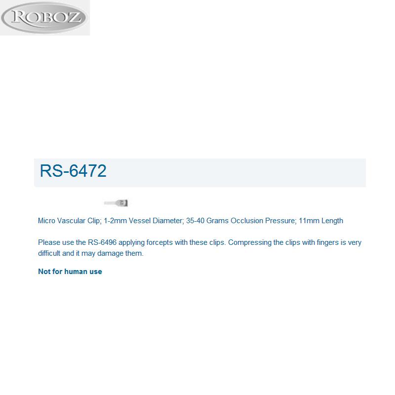 Roboz血管夹RS-6472